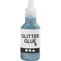 Glitterlijm, lichtblauw, 25 ml/ 1 fles