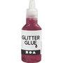 Glitterlijm, roze, 25 ml/ 1 fles