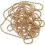Balletjesketting, verguld, d 1,5 mm, 150 cm/ 1 rol