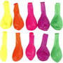 Ballonnen, neon kleuren, rond, d 23 cm, 10 stuk/ 1 doos