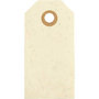 Cadeaulabels, crème, afm 4x8 cm, 250 gr, 20 stuk/ 1 doos