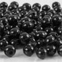 Houten kralen, zwart, 80 stuk, d 8 mm, gatgrootte 2 mm, 15 gr/ 1 doos