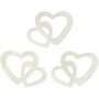 Pailletten, off-white, afm 31x22 mm, 10 gr/ 1 doos