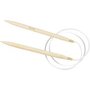 Rond Breinaalden - Flexibele Breinaalden - Bamboe - Afm 8cm - Lengte: 80 cm - Creotime - 1 Stuk