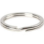 Sleutelring, verzilverd, d 28 mm, 4 stuk/ 1 doos