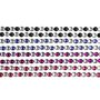 Strasstenen stickers, zwart, blauw, paars, rood, L: 15 cm, B: 4 mm, 8 vel/ 1 doos