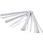 Chenilledraad, wit, L: 30 cm, dikte 6 mm, 50 stuk/ 1 doos