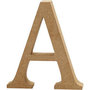 Houten letter A MDF 13 cm
