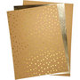 Faux Leather Papier - Naturel - 21x27,5+21x28,5+21x29,5 cm - Dikte:0,55 mm - 350 grams - Creotime - 3 vellen