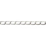 Jasseron, verzilverd, B: 6 mm, 1 m/ 1 doos