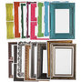 Lijsten, diverse kleuren, afm 26,2x18,5 cm, 64 div vellen/ 1 doos