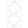 Snijmal, cadeaudoosje, afm 15,2x30,37 cm, dikte 15 mm, 1 stuk