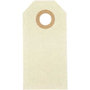 Cadeaulabels, crème, afm 3x6 cm, 250 gr, 1000 stuk/ 1 doos