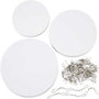 Mobielen blanco, d 12+15+18 cm, 300 gr, 20 set/ 1 doos