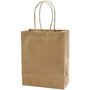 Papieren zakken, bruin, H: 23 cm, B: 18x9 cm, 125 gr, 10 stuk/ 1 doos
