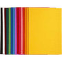 Ribbelkarton - Bruin - 25x35 cm - 80 gram - Colortime - 15 diverse vellen