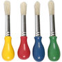 Kinderkwasten, L: 11,5 cm, d 13 mm, B: 11 mm, rond, 4 stuk/ 1 doos