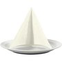 Servetten, off-white, witte achterkant, afm 33x33 cm, 20 stuk/ 1 doos