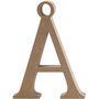 Letter, Å, H: 15,5 cm, dikte 2 cm, 1 stuk