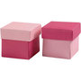Vouwdoos - Roze - Roze - 5,5x5,5 cm - 250 gram - 10 stuks