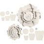 Bloemen - Off-White - Wit - 15+25 cm - 230 gram - 2 stuk