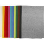 Hobbyvilt, diverse kleuren, 42x60 cm, dikte 3 mm, 12 div vellen/ 1 doos