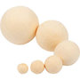 Ballen, licht beige, d 12+15+20+30+40+50 mm, 180 stuk/ 1 doos