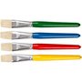 Kwasten voor Kinderen, plat, B: 20 mm, 4 stuk/ 1 doos