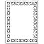 Embossing Folder , lijst, afm 11x14 cm, dikte 2 mm, 1 stuk