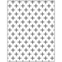 Embossing Folder , kruizen, afm 11x14 cm, dikte 2 mm, 1 stuk