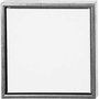 ArtistLine Canvas met lijst, antiek zilver, wit, D: 3 cm, afm 34x34 cm, 360 gr, 1 stuk