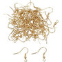 Franse oorbelhaak, verguld, L: 18 mm, 100 stuk/ 1 doos