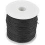 Katoenkoord, zwart, dikte 0,6 mm, 100 m/ 1 doos