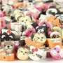 Figuurkralen, dieren, d 10 mm, gatgrootte 1,5 mm, 200 div/ 1 doos