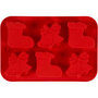 Silicone vormen, bloemen, H: 2,6 cm, L: 30 cm, B: 21 cm, gatgrootte 60x75 mm, 75 ml, 1 stuk