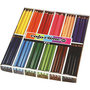 Kleurpotloden, diverse kleuren, L: 17,45 cm, vulling 5 mm, JUMBO, 12x12 stuk/ 1 doos
