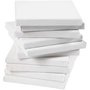 Gespannen canvas, wit, D: 1,6 cm, afm 15x15 cm, 280 gr, 80 stuk/ 1 doos