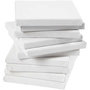 Gespannen canvas, wit, D: 1,6 cm, afm 20x20 cm, 280 gr, 80 stuk/ 1 doos