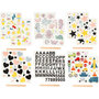 Rub-on Sticker , 12,2x15,3 cm, 12 vel/ 1 doos