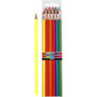 Colortime kleurpotloden, neon kleuren, L: 17,45 cm, vulling 3 mm, 6 stuk/ 1 doos