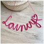 Naamhanger - Handmade - Wol - Decoratief - 5 of meer letters