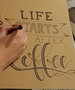 Online vrijgezellenfeestje workshop handlettering 