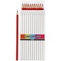 Colortime kleurpotloden, rood, L: 17 cm, vulling 3 mm, 12 stuk/ 1 doos