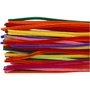 Chenilledraad - Pijpenraggers - Verschillende Kleuren - L: 30 cm, dikte 6 mm - Creotime - 50 stuks