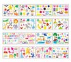 Teken Sjablonen Kinderen - Stencils Tekenen - Dieren - Figuren - Smileys - Tekst - Voertuigen - 20 stuks
