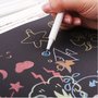 Krijtstift met kwastje - Brush stiften - Stiften zachte punt - 1-2mm - metallic kleuren - 10 stuks
