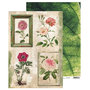 Dubbelzijdig Achtergrond Papier - Groen - Roze - Just Lou botanical collection nr.05 - A4 - 170 grams - Studiolight