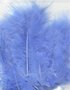 Marabou veren blauw 15 stuks