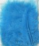 Marabou veren turquoise 15 stuks