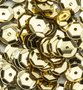 Pailletten cup vorm goud 6 mm 1200 stuks